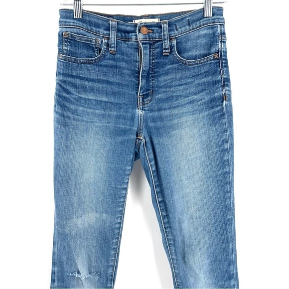 MADEWELL High-Rise Roadtripper Jeans in Bosner Wash Skinny Jeans - Picture 3 of 8